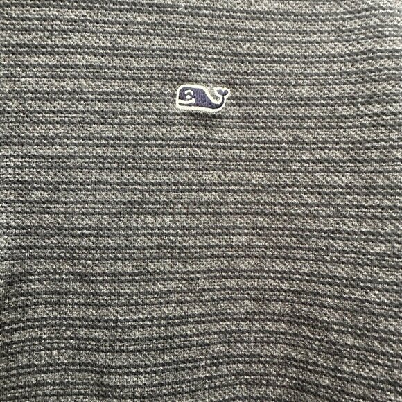 Vineyard Vines Performance Blue Stripe 1/4 Quarter Zip Pullover Shirt Mens Small - Picture 3 of 7